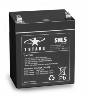 7 Stars SHL5-12 12V 5Ah Zselés akkumulátor