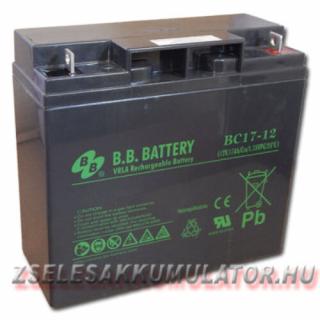 BB Battery 12V 17Ah Zselés akkumulátor