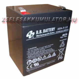 BB Battery 12V 4,5Ah Zselés akkumulátor T2