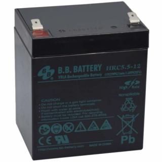 BB Battery 12V 5,5Ah Zselés akkumulátor HRC5.5-12