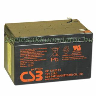 CSB 12V 12Ah Zselés Akkumulátor GPL 12120 F2