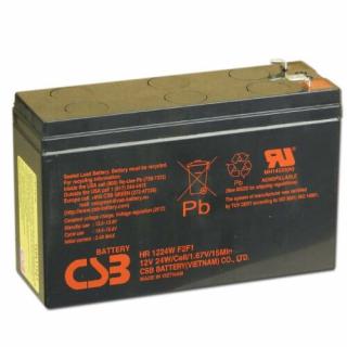 CSB 12V 6,4Ah Zselés Akkumulátor HR 1224W F2 F1