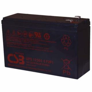 CSB 12V 7,1Ah Zselés Akkumulátor UPS 12360 6 F2 F1