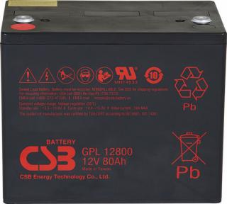 CSB GPL 12800 12V 80Ah Zselés akkumulátor