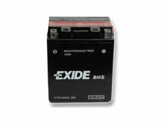 Exide ETX14AHL-BS (YTX14AHL-BS) 12V 12Ah gondozásmentes AGM (zselés) motor akkumulátor