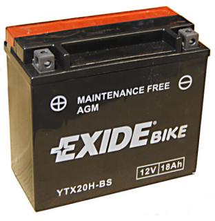 Exide ETX20H-BS (YTX20H-BS) 12V 18Ah gondozásmentes AGM (zselés) motor akkumulátor