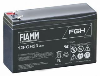 FIAMM 12V 5Ah Zselés akkumulátor 12FGH23Slim