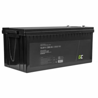 Green Cell 12V 200Ah LiFePO4 200Ah 12.8V 2560Wh lítium vasfoszfát típusú Fotovoltaikkus rendszer, Lakóautó, Csónak