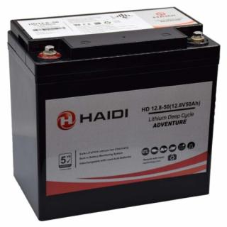 HAIDI 12,8V 50Ah Lítium vas foszfát (LiFePo4) ciklikus akkumulátor