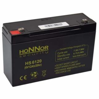 Honnor Security 6V 12Ah Zselés akkumulátor HS6120