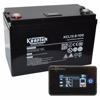 Krafton 12,8V 100Ah LiFePO4 Ciklikus lítium Ciklikus akkumulátor KCL12.8-100