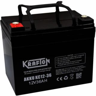 Krafton KC12-36  12V 36Ah Ciklikus Zselés Kerekeszsék akkumulátor
