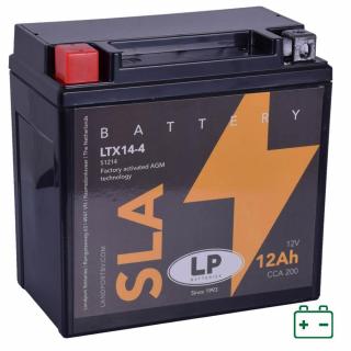Landport LTX14-4, YTX14-4 12V 12Ah gondozásmentes AGM (zselés) motor akkumulátor