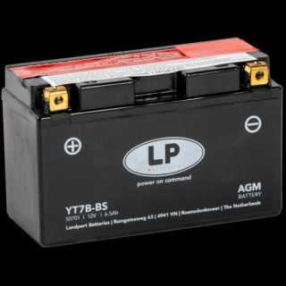 Landport YT7B-BS 12V 6,5Ah gondozásmentes AGM (zselés) motor akkumulátor