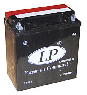 Landport YTX16-BS-1 12V 14Ah gondozásmentes AGM (zselés) motor akkumulátor