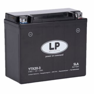 Landport YTX20-3 (YTX20L-BS) 12V 18Ah gondozásmentes AGM (zselés) motor akkumulátor