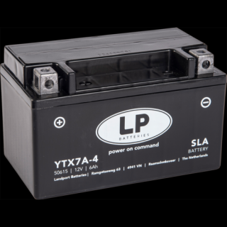 Landport YTX7A-4 12V 6Ah gondozásmentes AGM (zselés) motor akkumulátor