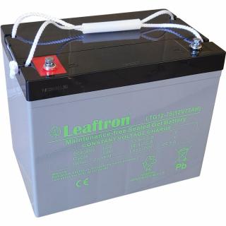 Leaftron 12V 75Ah Ciklkus GÉL Zselés Akkumulátor LTG12-75