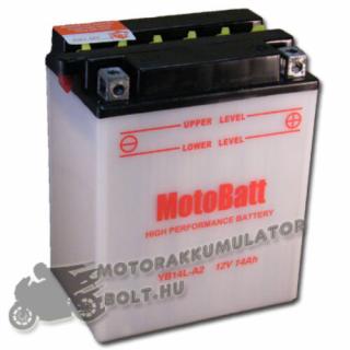 MotoBatt YB14L-A2 12V 14Ah Motor akkumulátor sav nélkül