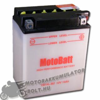 MotoBatt YB14L-B2 12V 14Ah Motor akkumulátor sav nélkül