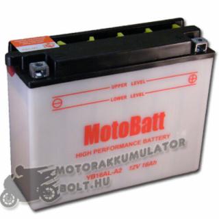 MotoBatt YB16AL-A2 12V 16Ah Motor akkumulátor sav nélkül