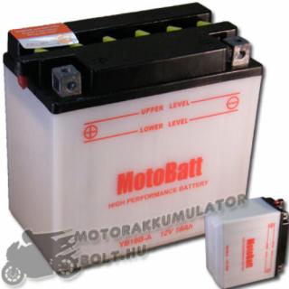 MotoBatt YB16B-A 12V 16Ah Motor akkumulátor sav nélkül