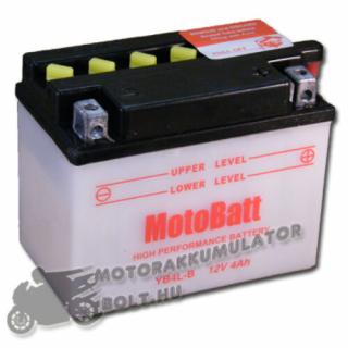 MotoBatt YB4L-B 12V 4Ah Motor akkumulátor sav nélkül