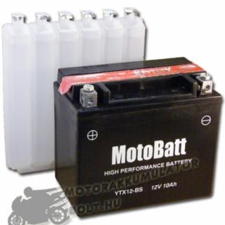 MotoBatt YTX12-BS 12V 10Ah Motor akkumulátor