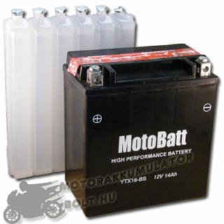 MotoBatt YTX16-BS 12V 14Ah Motor akkumulátor