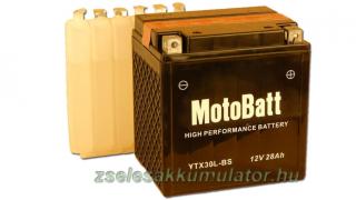MotoBatt YTX30L-BS 12V 28Ah Motor akkumulátor