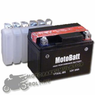 MotoBatt YTX4L-BS 12V 3Ah Motor akkumulátor