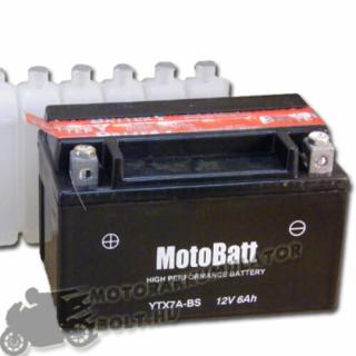 MotoBatt YTX7A-BS 12V 6Ah Motor akkumulátor