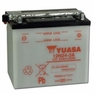 Yuasa 12N24-3A 12V 24Ah Motor akkumulátor sav nélkül