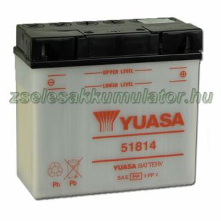 Yuasa 51814 12V 19Ah Motor akkumulátor sav nélkül