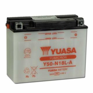 Yuasa Y50-N18L-A 12V 20Ah Motor akkumulátor sav nélkül