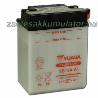 Yuasa YB14A-A1 12V 14Ah Motor akkumulátor sav nélkül