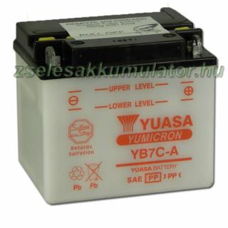 Yuasa YB7-CA 12V 8Ah Motor akkumulátor sav nélkül