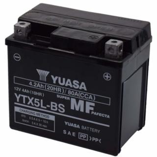 Yuasa YTX5L-BS 12V 4Ah gondozásmentes AGM (zselés) motor akkumulátor