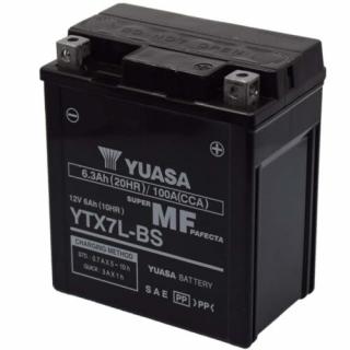 Yuasa YTX7L-BS 12V 6,3Ah gondozásmentes AGM (zselés) motor akkumulátor