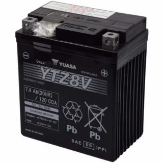 Yuasa YTZ8V 12V 7,4Ah gondozásmentes AGM (zselés) motor akkumulátor