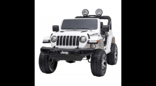 Akkumulátoros Kisautó Jeep Wrangler Rubicon White