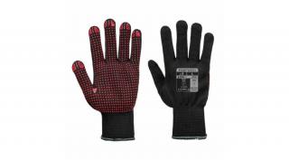 Munkavédelmi kesztyű S-m-l A110 Black Neylon Pvc Pontozott