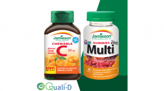 Jamieson C-vitamin 500mg narancs rágótabletta + Multi Kids Gummies 60x