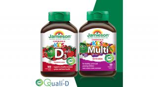 Jamieson D3-vitamin Kids+Multi Kids szopogatótabletta 60x