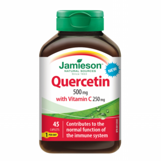 Jamieson Kvercetin 500 mg C-vitaminnal  250 mg 45 tbl.