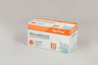 VeriFine Inzulinadagoló tollhoz használatos tű 100db - 31G x 8mm