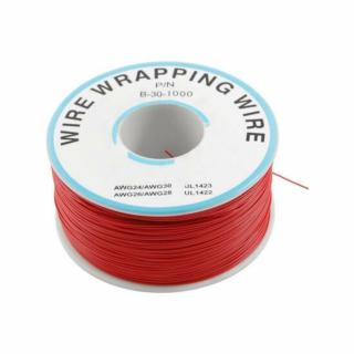 0.5mm Réz vezeték OK Line 30AWG 230m piros