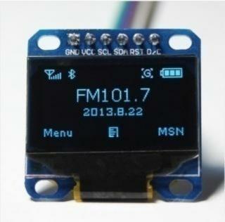 1.3" kék SPI OLED LCD kijelző modul 6pin
