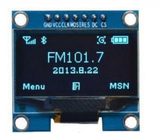 1.3" kék SPI OLED LCD kijelző modul + CSpin 7pin