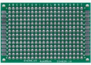 4*6 cm univerzális PCB próbapanel kétoldalas